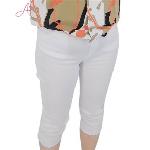 Leona Per Donna Broek Lucia 3/4 lengte 261.16.02 wit Leona Per Donna Broek Lucia 3/4 lengte 261.16.02 wit